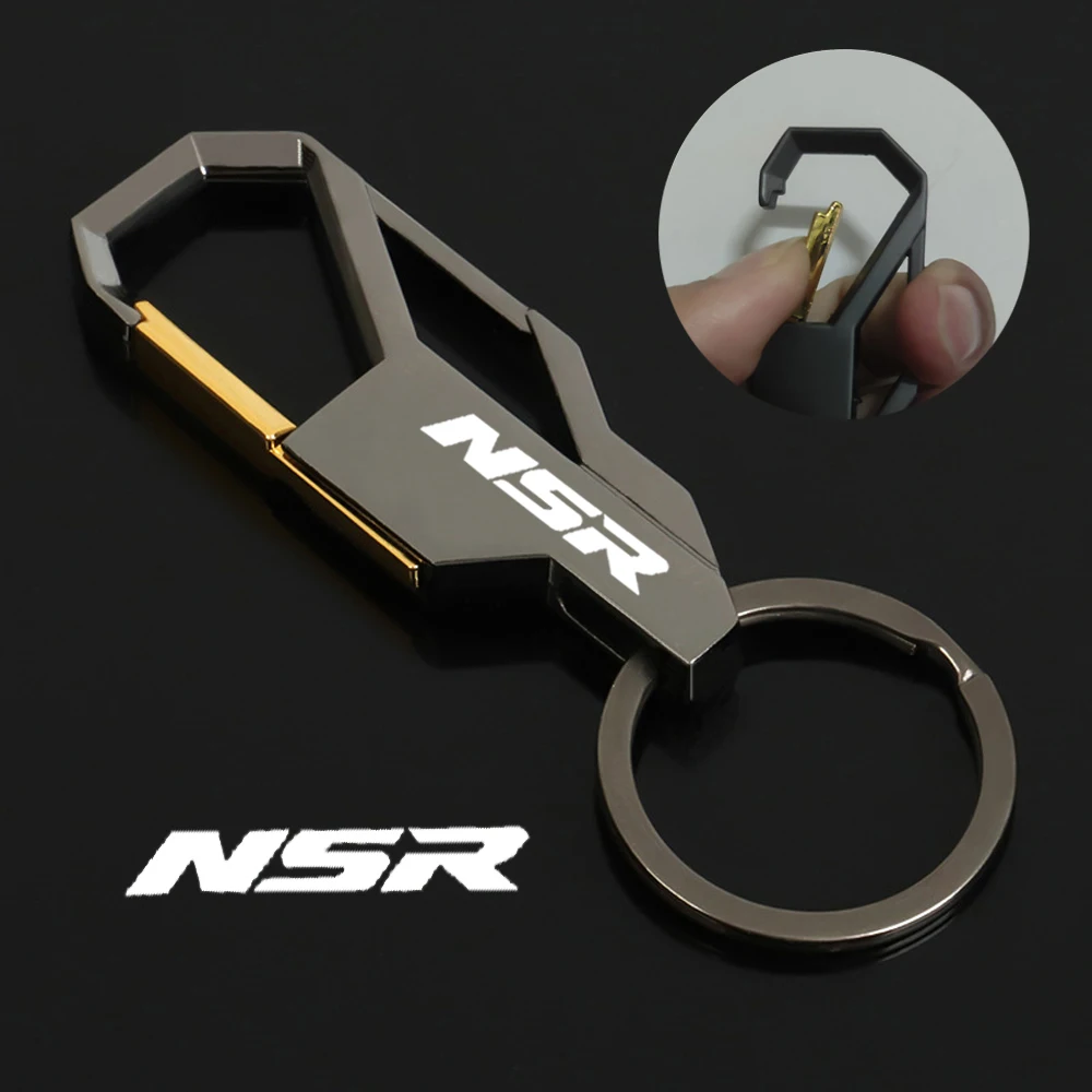 

For HONDA NSR125 NSR150 NSR250 NSR 125 150 250 Motorcycle Accessories Keychain Key Ring Waist Hanging KeyChains Custom LOGO