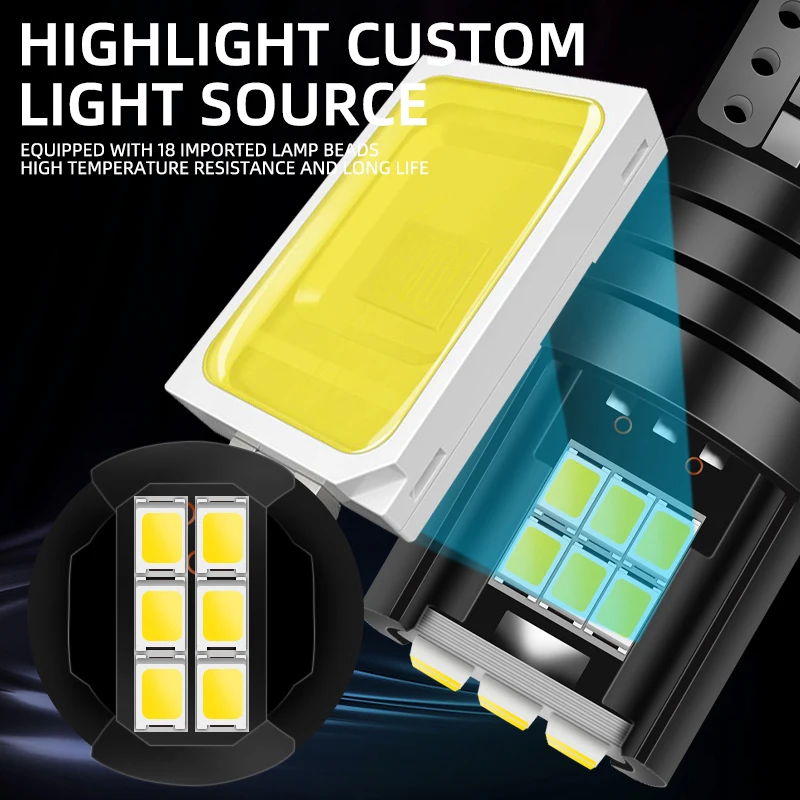 2x W5W T10 Led  Canbus 18SMD 2016 ڵ ȣ  ڵ ׸    Ŭ ȣ  12-24V 