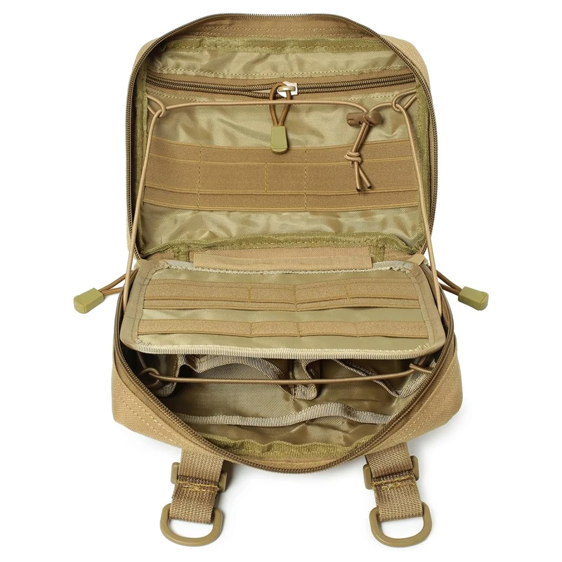 Tactical Molle Admin Pouch Multi-Purpose Laser-Cut Utility Pouch Modular EMT EDC Organizer Tool Pouch Bag 5