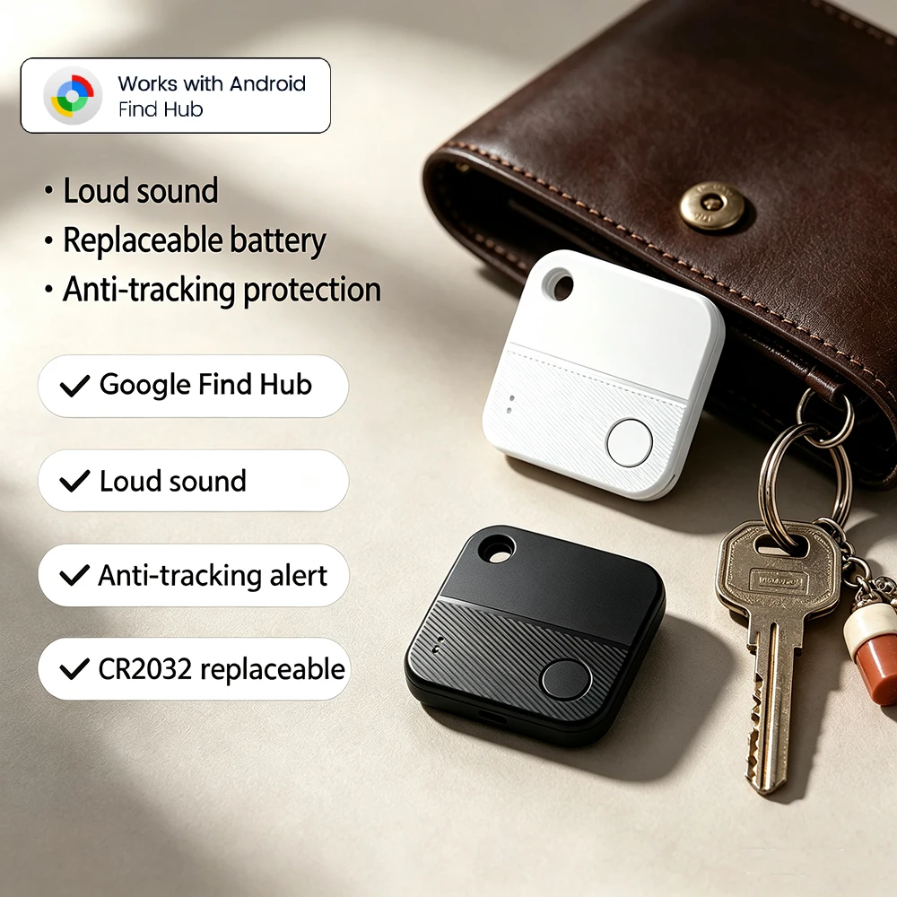 Smart Location Tracker for Android Devices - Key Finder Compatible with Google Find App