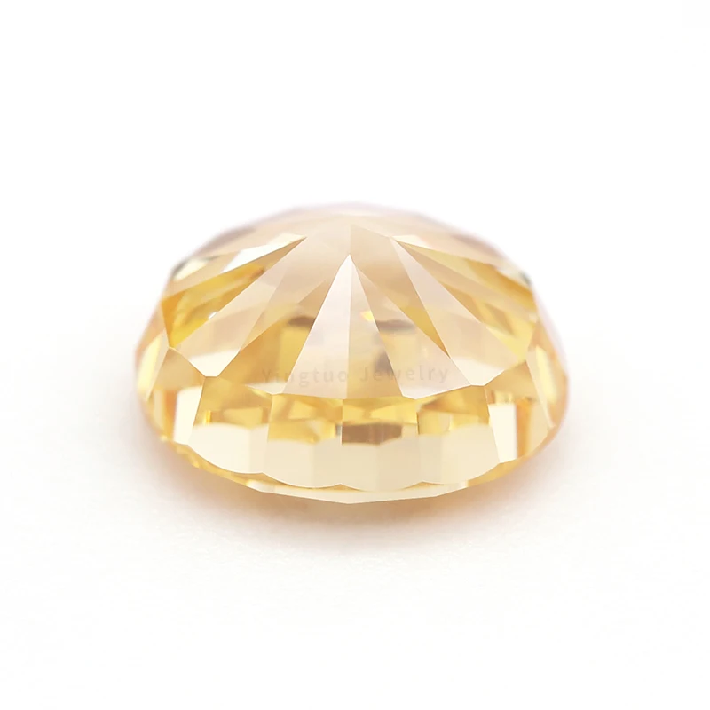 Высококачественный кубический цирконий, камень L-Gold желтого цвета,Овальный дробленый циркон, бриллиант, свободный драгоценный камень дляпродажи