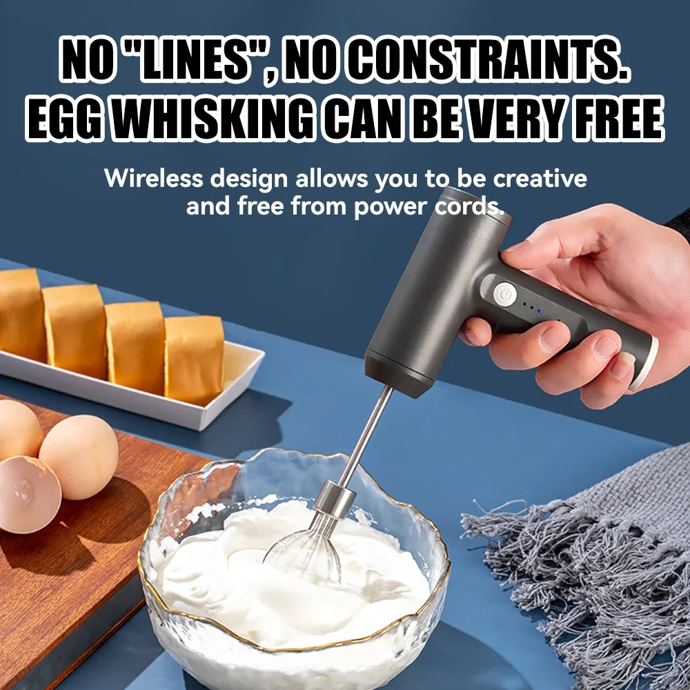 Electric Whisk Handheld Electric Whisk 1pcs Electric Whisk Whisk Stirring Mix Cake Baking Handheld Mixer Automatic Kitchen Baking Cooking Tools