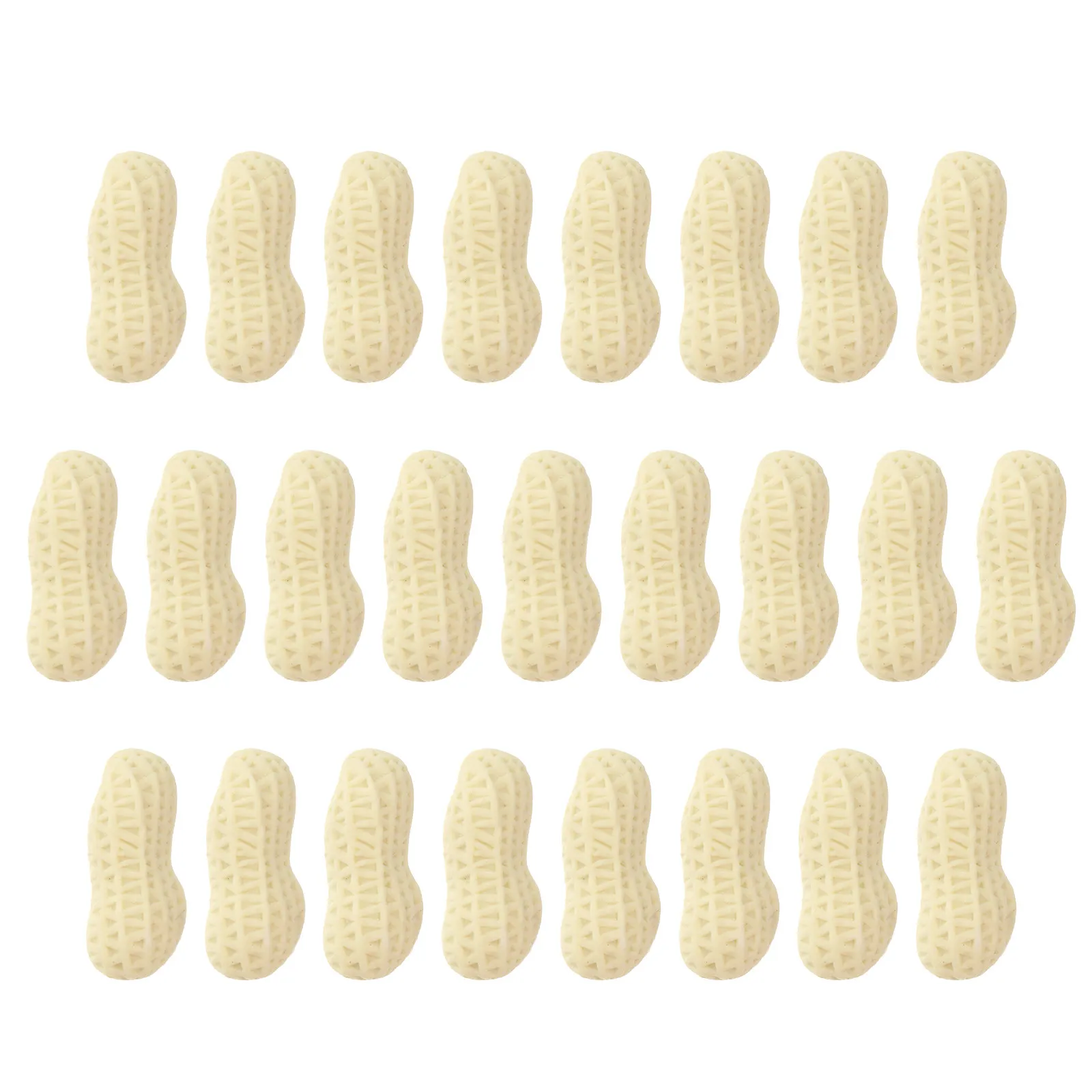 25Pcs 인공 땅콩 지우개 어린이를위한 독특한 유행 지우기 문구 재미있는 학습 액세서리 사랑스러운 고무 문구 땅콩