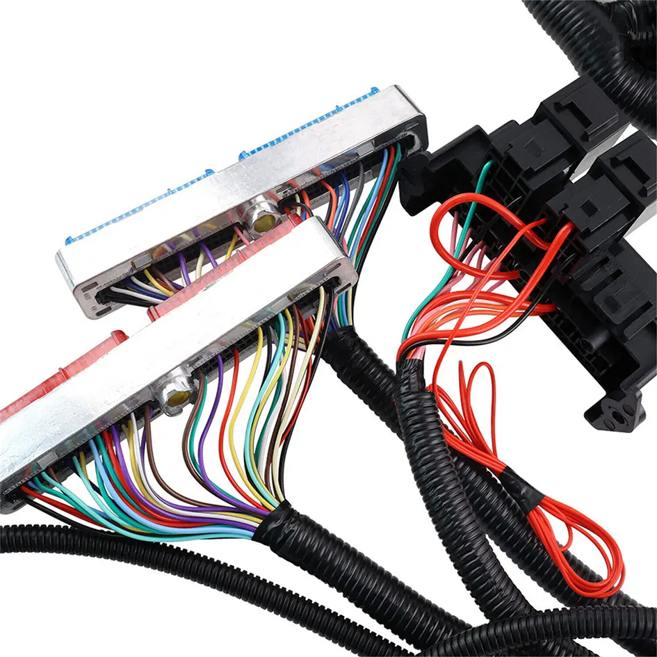 4L60E DBC LS Standalone Engine Wiring Harness 8pcs EV1 to EV6 Adapter fuel injector wiring harness For 1997-2006 GM LS1 Vortec Swap Engine 4.8 5.3 6.0L