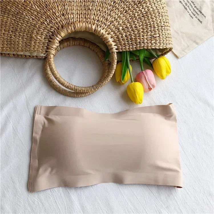 Women Seamless Tube Tops Invisible Bra Strapless Bustier