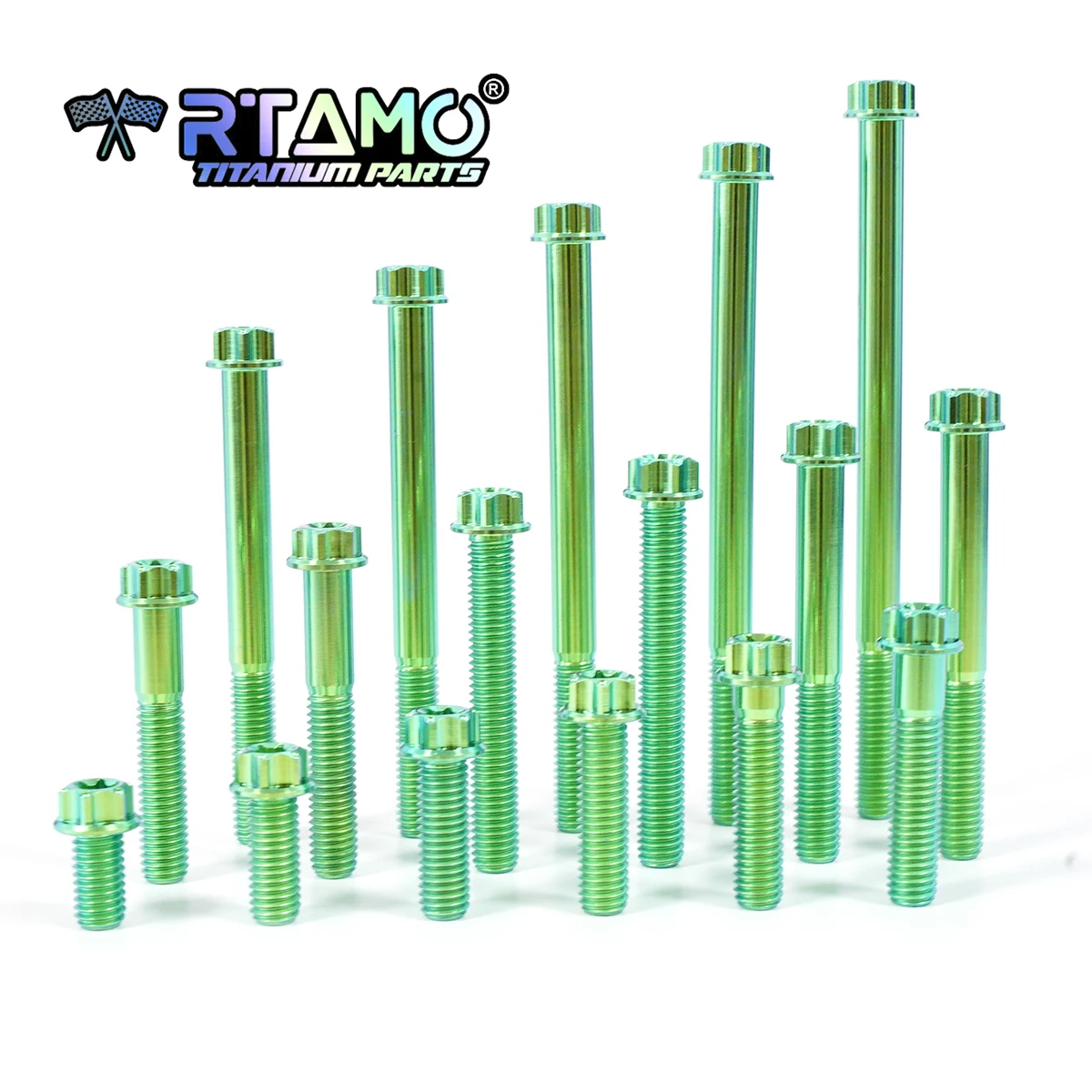 RTAMO Gr5 Titanium Bolt M8x15-120 Torx Head Flange Screw Bolt For Motorcycle Modification 1pc