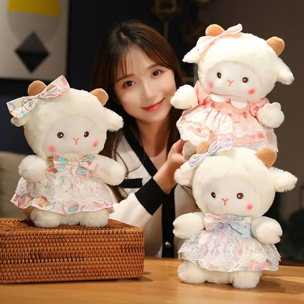 

23 см Kawaii Косплей овца с платье принцессы плюшевые игрушки мягкие милые животные мягкие куклы для детей девочек подарок на день рождения