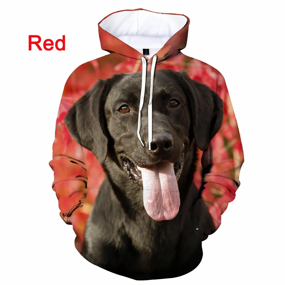Men's 3D Print Hoodie - Long Sleeve Pullover With Newfoundland Dog Design - View #8