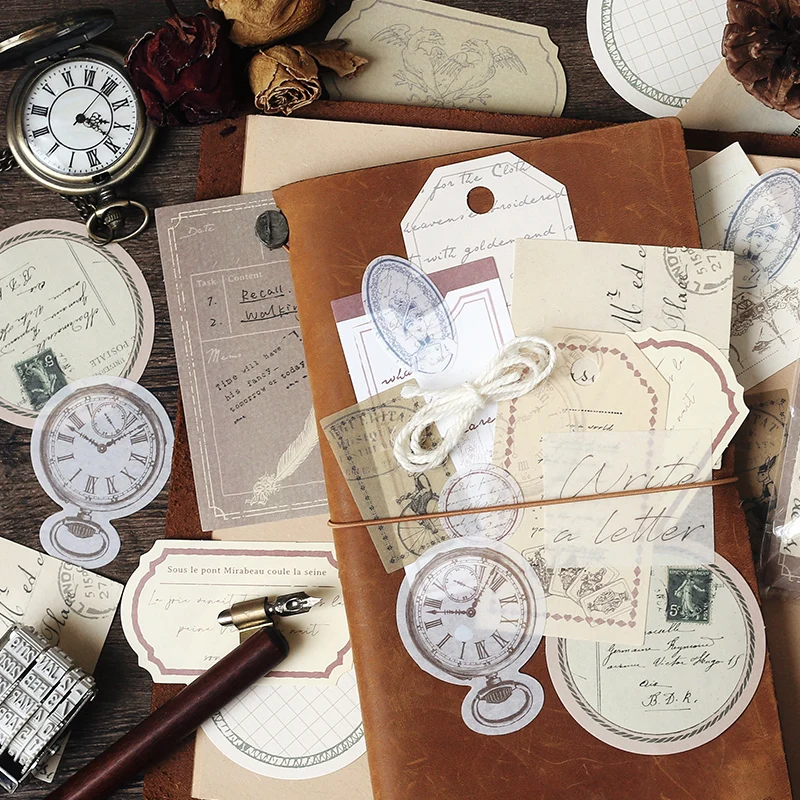 30 pcs/set Vintage Stickers for Scrapbooking Diary