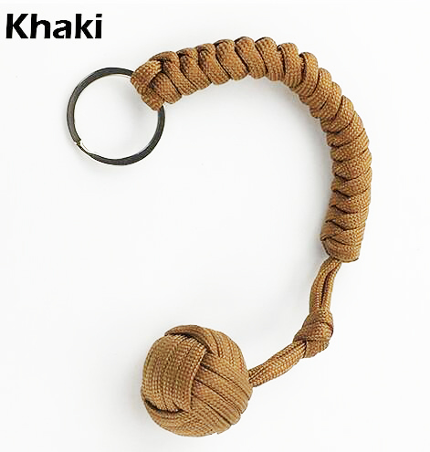 Self Protection  Fist Steel Ball For Girl Bearing  Lanyard Survival Key Chain Window Breaker  Self Defense Tool
