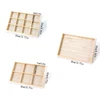 1PCS All Solid Wood Jewellery Tray Lattice Storage Tray Jewellery Loose Beads Bracelets Strings Jewellery Display Tray 6