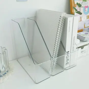 Portadocumenti da scrivania portadocumenti verticale per animali domestici trasparente cestino portaoggetti vassoio di carta organizzatore porta riviste per libri per l'home Office