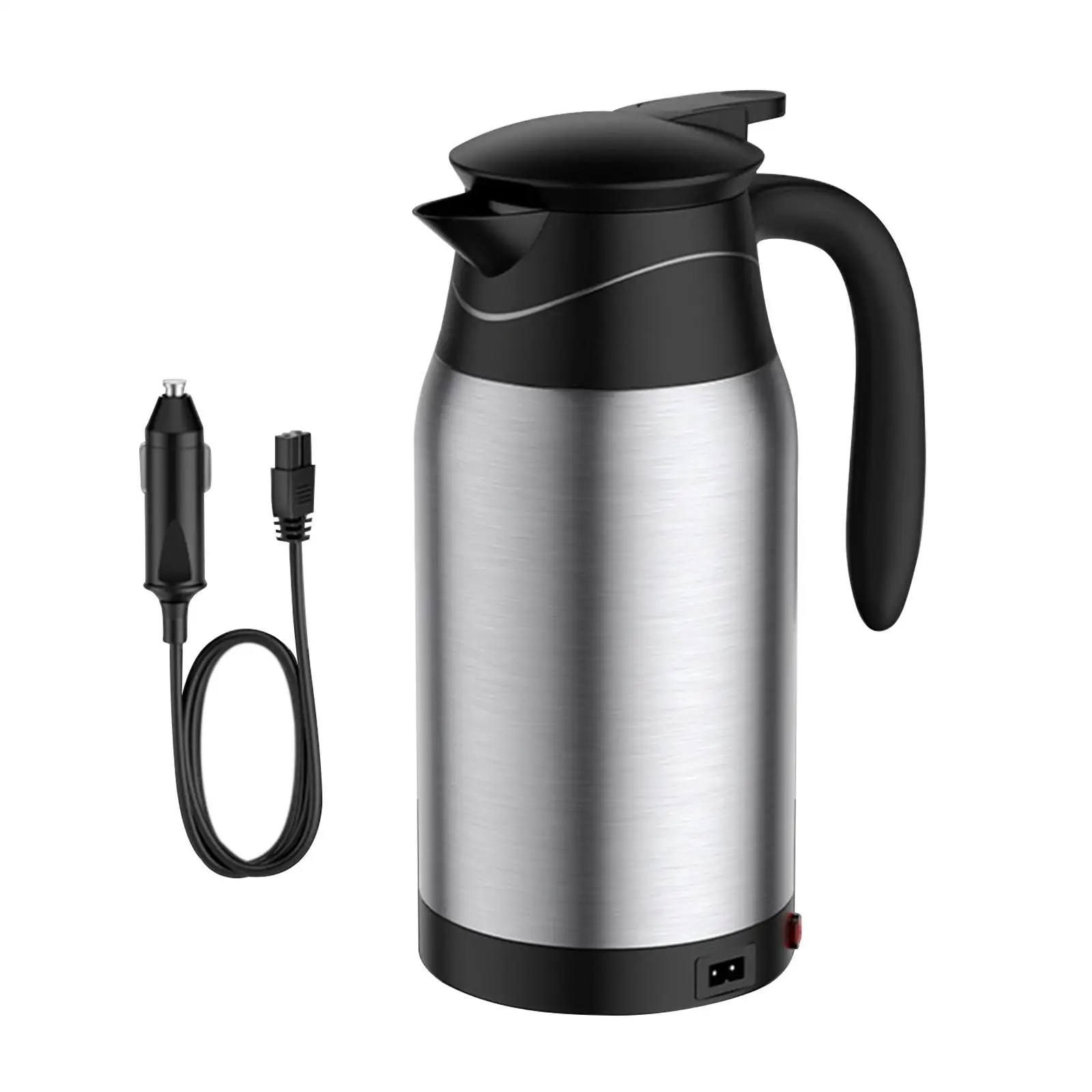 1L Portable Car Kettle Boiler 12V 24V Fast Boiling Electric Water Heater  Bottle for Travel Camping Boat Drivers Truck Kettle - AliExpress