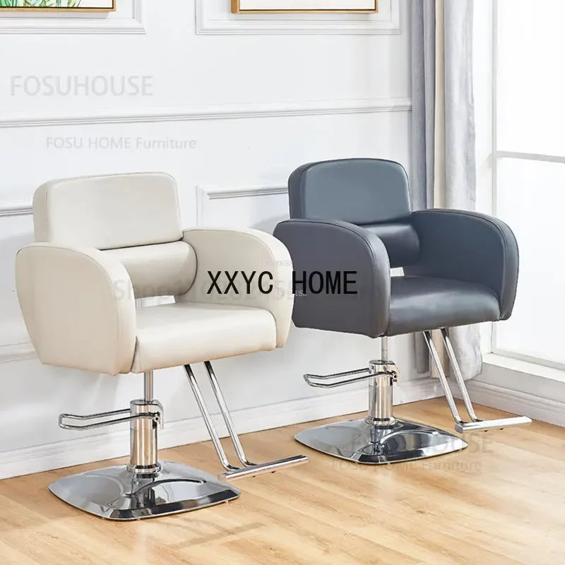 

Light Luxury Salon Barber Chairs Simple Barber Shop Hairdressing Chair Salon Furniture Modern Beauty Salon Liftable Swivel Chair