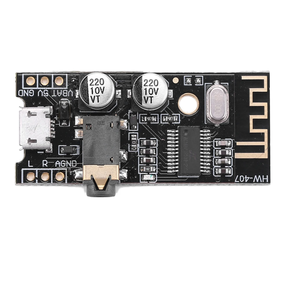 HW-407 블루투스 4.2 오디오 앰프 모듈 스테레오 듀얼 채널 HiFi DIY 보드