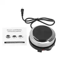 Portable 110V 500W Electric Mini Stove Hot Plate Multifunction Home Heater (US Plug 110V) Coffee Heater Stove Cooking Plate 2