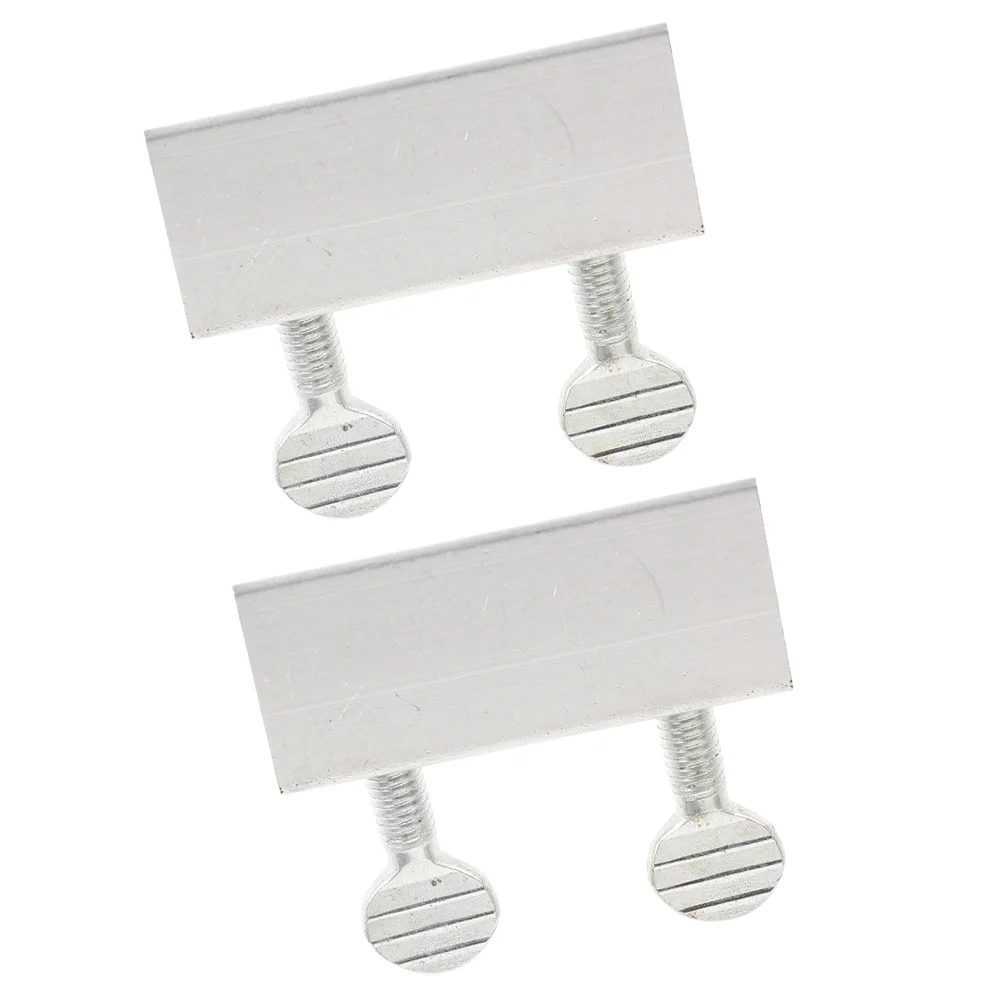 2 Pcs Window Safety Latch Locks for Vertical Windows Protective Clamps Security Aluminum Alloy Fitting