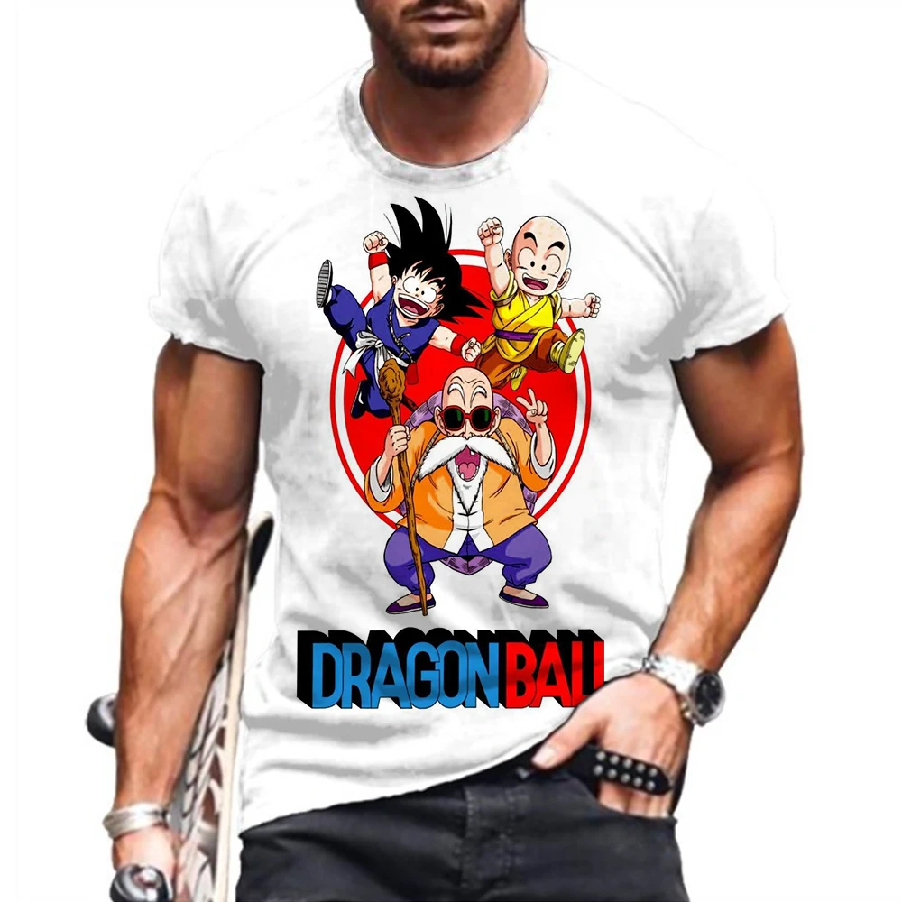 Camiseta de Dragon Ball Z para hombre, camisa de manga corta con estampado de Vegeta, buu Majin, Goku, estilo Harajuku, Y2k, novedad de 2024