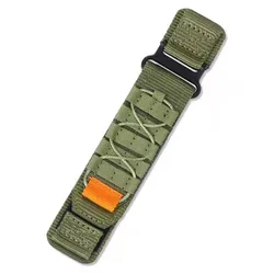 Stylish Nylon Velcro Strap for Watches - Mountaineering Loop Design (Green)