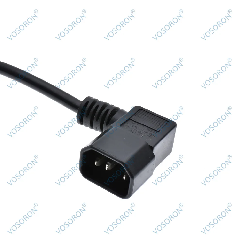 UPS 전원 케이블, IEC 320 직각 C14 수-C13 암 익스텐션 케이블, 10A 온/오프 스위치 전원 코드 포함