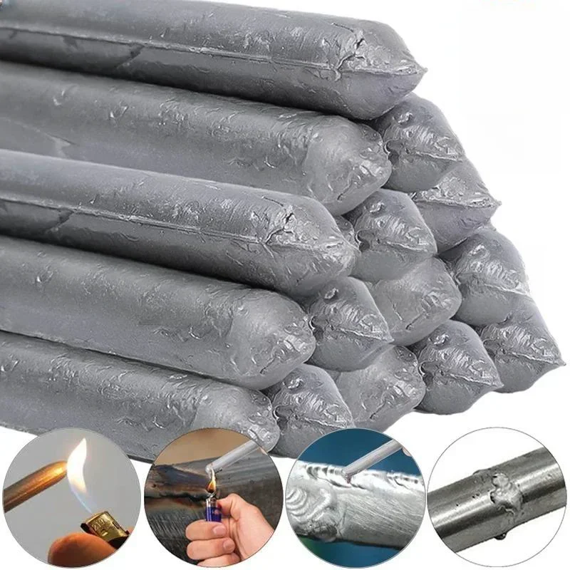 6PCS Low Temperature Easy Melt Welding Rods Copper Iron Stainless Steel Soldering Aluminum Repairing Holes Solder Rod Agent Kits