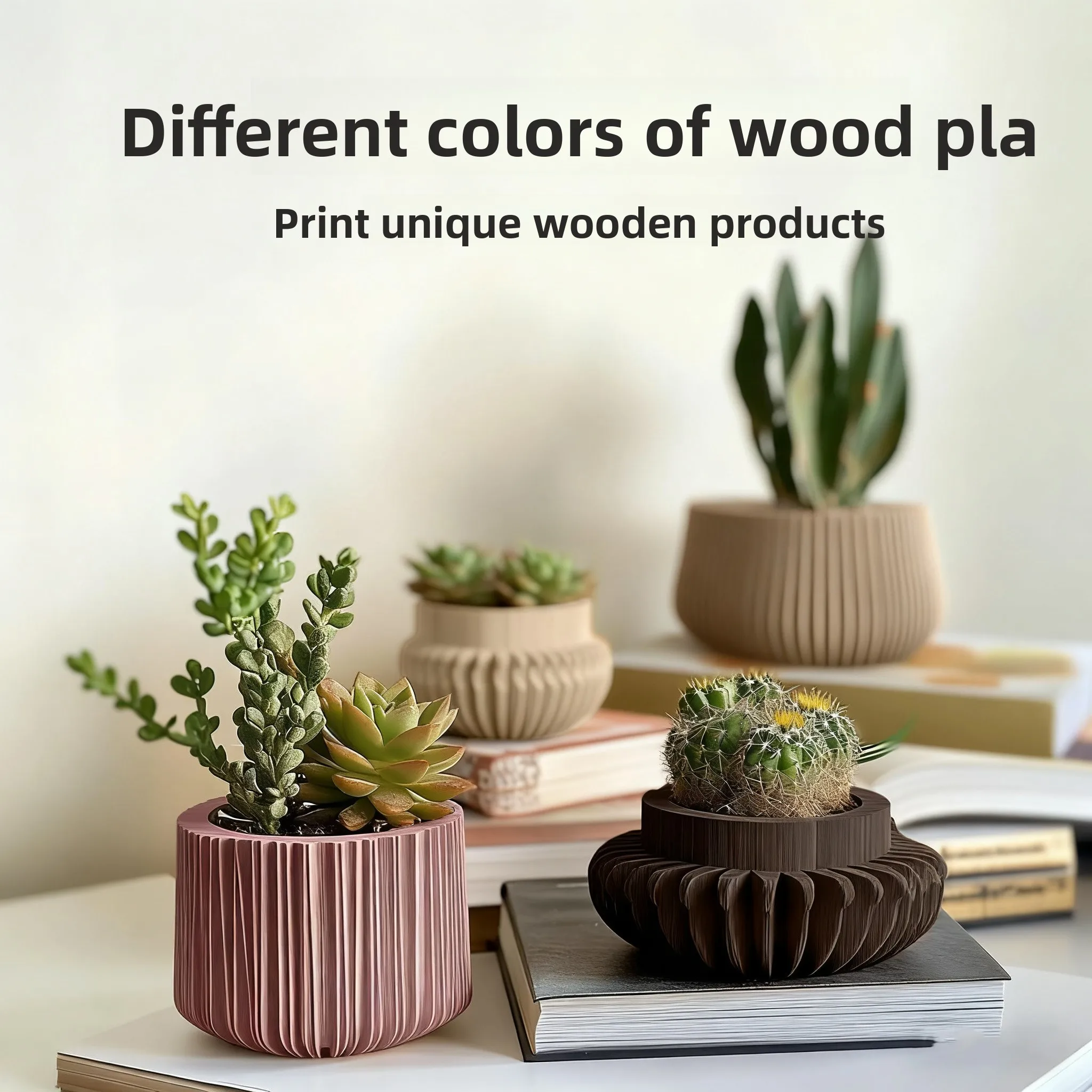 Veekaft 3D 프린팅 PLA 목재 필라멘트는 Tuozhu 고속 프린팅 1.75mm에 적합하며 배열은 깔끔하게 1KG입니다.