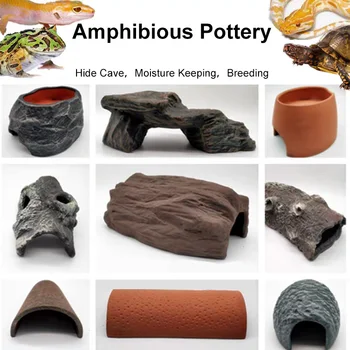 Ceramic Reptile Hide Cave 1