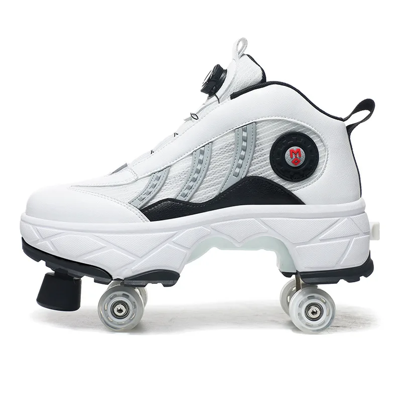 New arrival Dual purpose roller 4 wheels in shoes safety durable adjustable skates comfortable