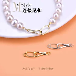 Jewelry DIY accessories material 925 Sterling Silver Necklace Bracelet question mark clasp connection clasp end CLASP BRACELET e