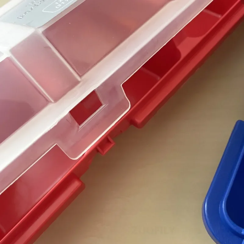 Tool Storage Box Multi-Compartment Organizer for Screws Small Parts Durable Plastic