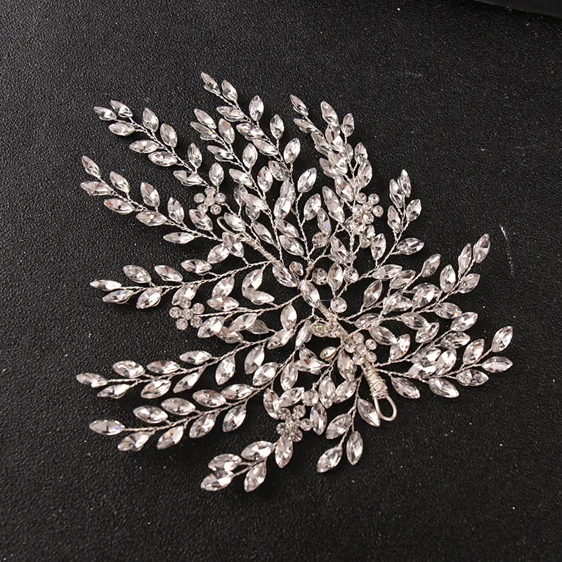 Silver Color Crystal Headband Hairband For Women Rhinestone Party Headband Bridal Wedding Hair Accessories Jewelry Gift hair accessories bridal hair accessories bridal jewelry set