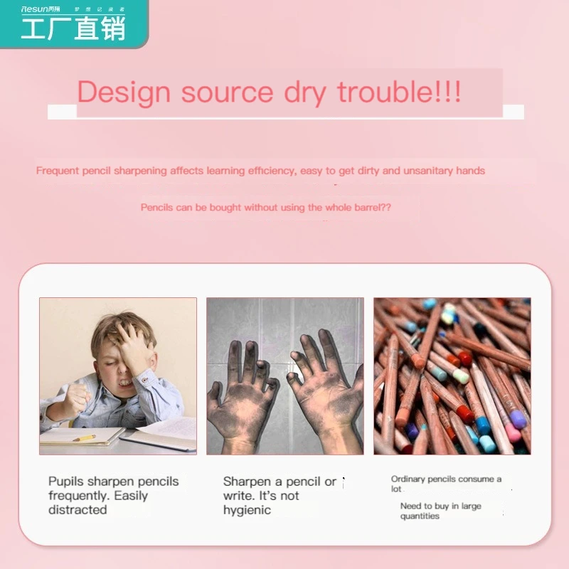 Writing Stationery HB Unlimited Writing Pencil No Ink Novelty Pen For Kids School 6Pcs drawing pencils writing stationery