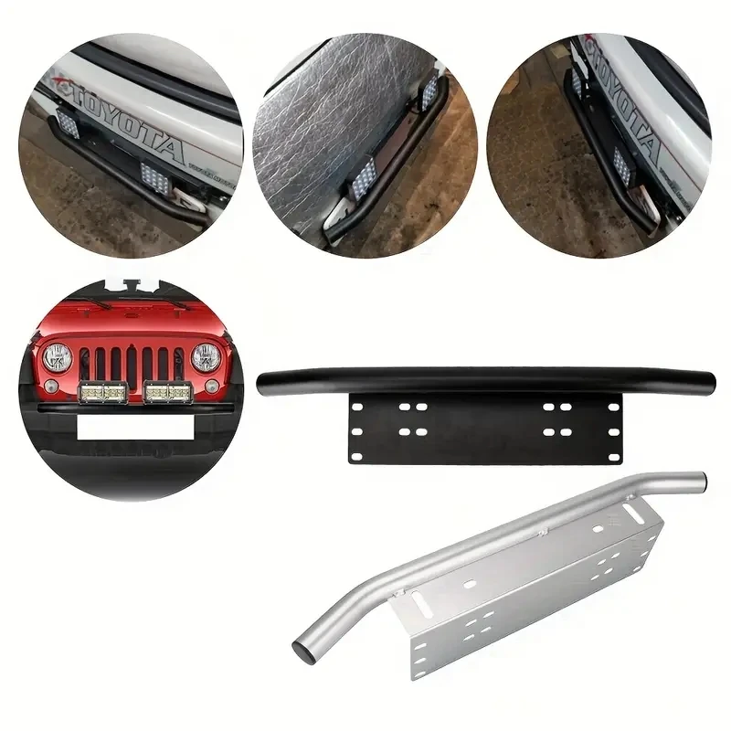 Front Bumper License Plate Universal SUV Lamp Holder Light Mount Bracket Off Road Led Lamp Bar Frame Holder license plate bracket off road light bar holder license plate frame license plate holder led light bar holder