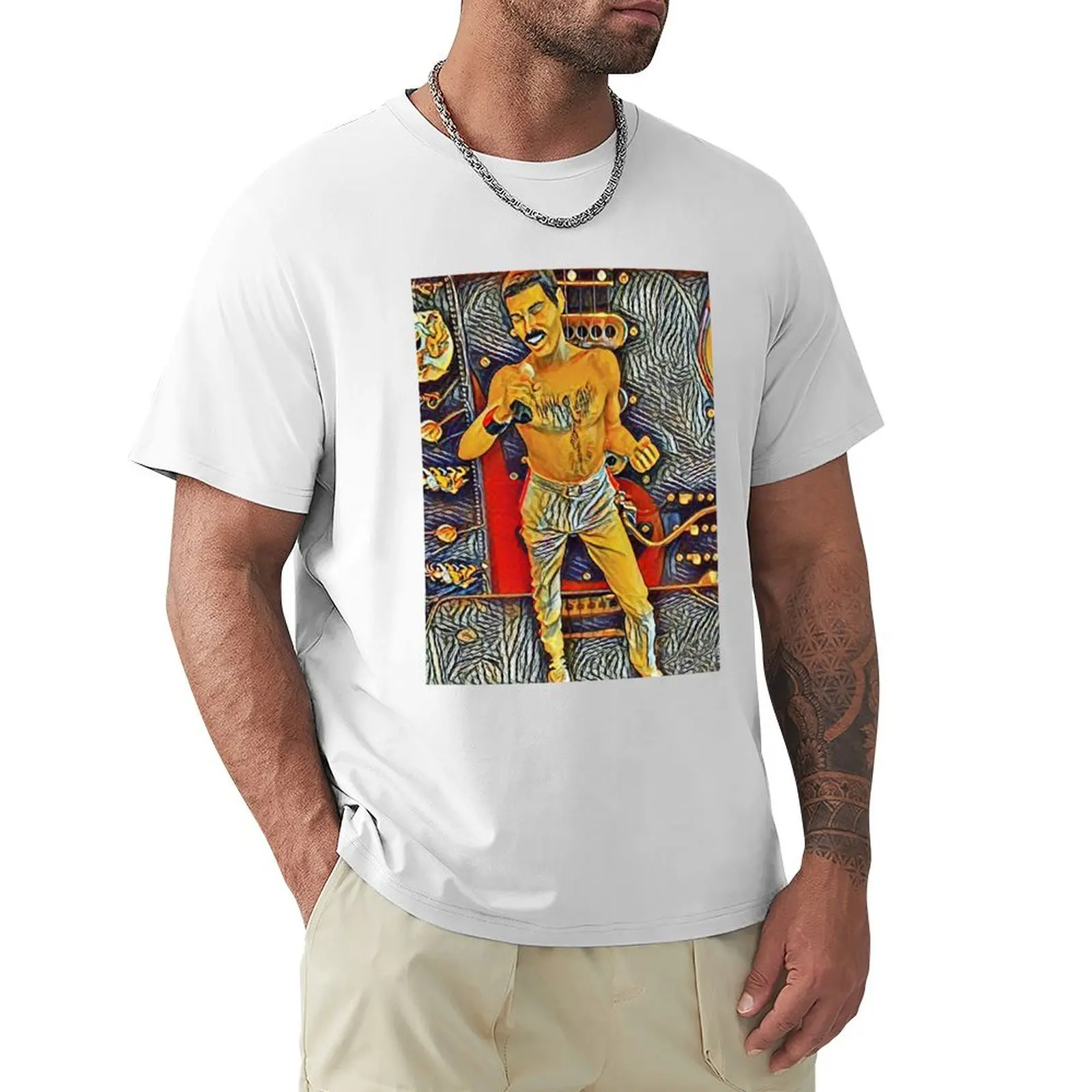 

Singer T-shirt plain for a boy customizeds Short sleeve tee men