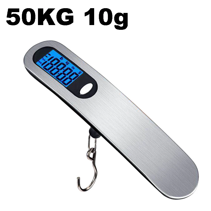 Steel 50kg 10g LCD Digital Electronic Hanging Hook Scale Weigh Balance Travel Hand For Fishing Luggage laboratory teaching digital weight scale