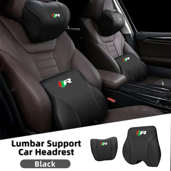 Car Seat Memory Foam Headrest Pillow Lumbar Backrest Cushion Accessories For Jaguar XF XJ XFR XKR S-Type F-Type X-Type F-Pace 1
