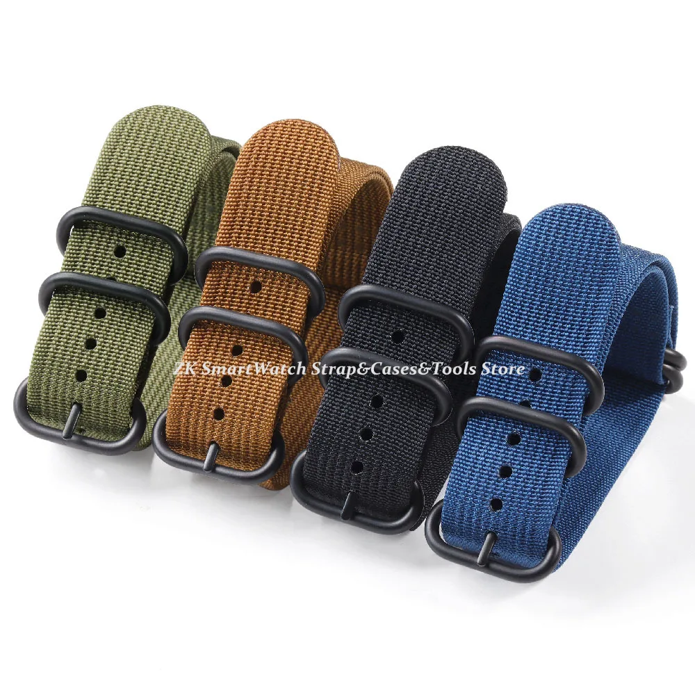 Premium Nylon Military Sport Watch Strap - Breathable Men's Wristband Accessory