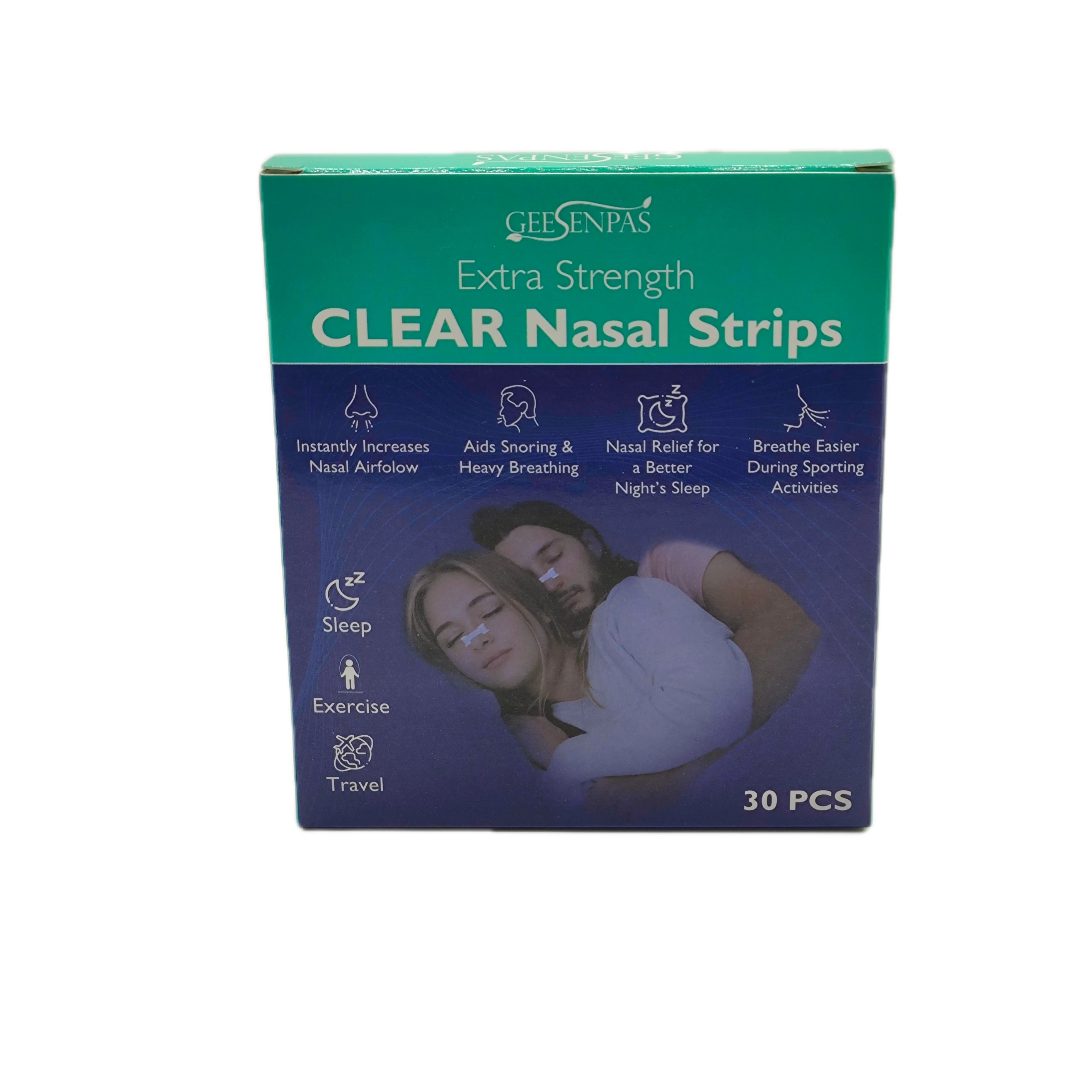 Nasal Strips Stop Snoring Patch 30pcs/Box nasal strips,nose strips,stop snoring patch,stop snoring,snoring nose strips,nasal patch,sleeping patch,anti snoring patch