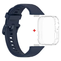 Silicone Strap and Protective Case - Huawei Watch Fit 3 (Midnight Blue)