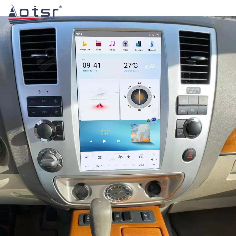 

12.1 Inch Car Radio Android 13 Qualcomm Snapdragon For Nissan Pathfinder 2010 Multimedia Player GPS Navigation CarPlay Head Unit