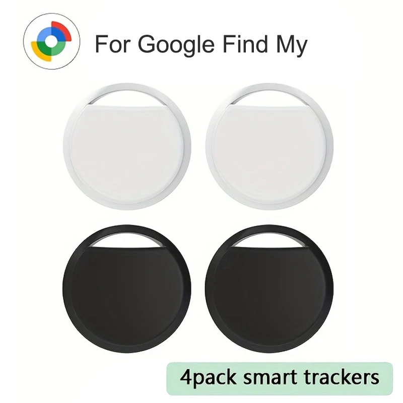 Smart Sticker Tracker 4 Pack Smart Anti-loss Device for Google Find My Child Finder Pet Car ...