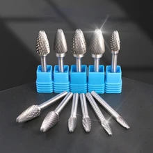 

F Head Tungsten Carbide Rotary file Tool Drill Milling Carving Bit Tools Point Burr Die Grinder Abrasive Alloy grinding head