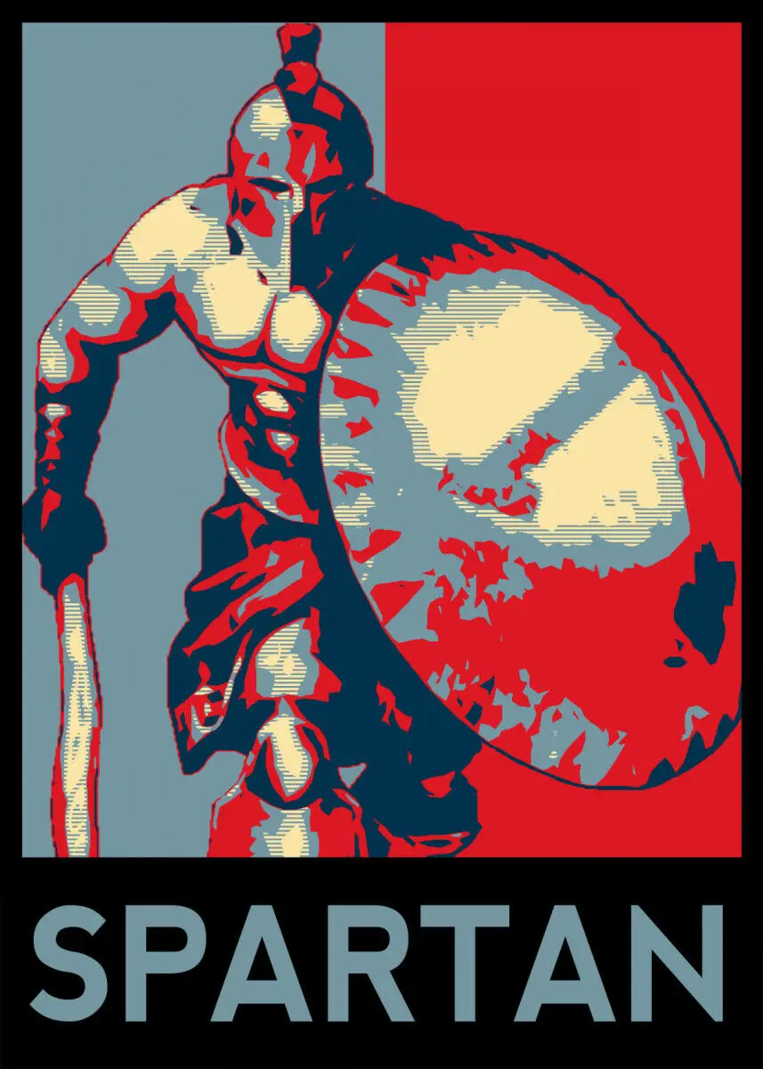 

Warrior Spartan Art Silk Poster Print For Living Room Decor Home Wall Picture