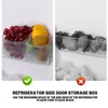 Refrigerator Organizer Bins Food Sort Storage Box Transparent Seasoning Storage Fresh Containers Home Kitchen Storage Racks Jars 5