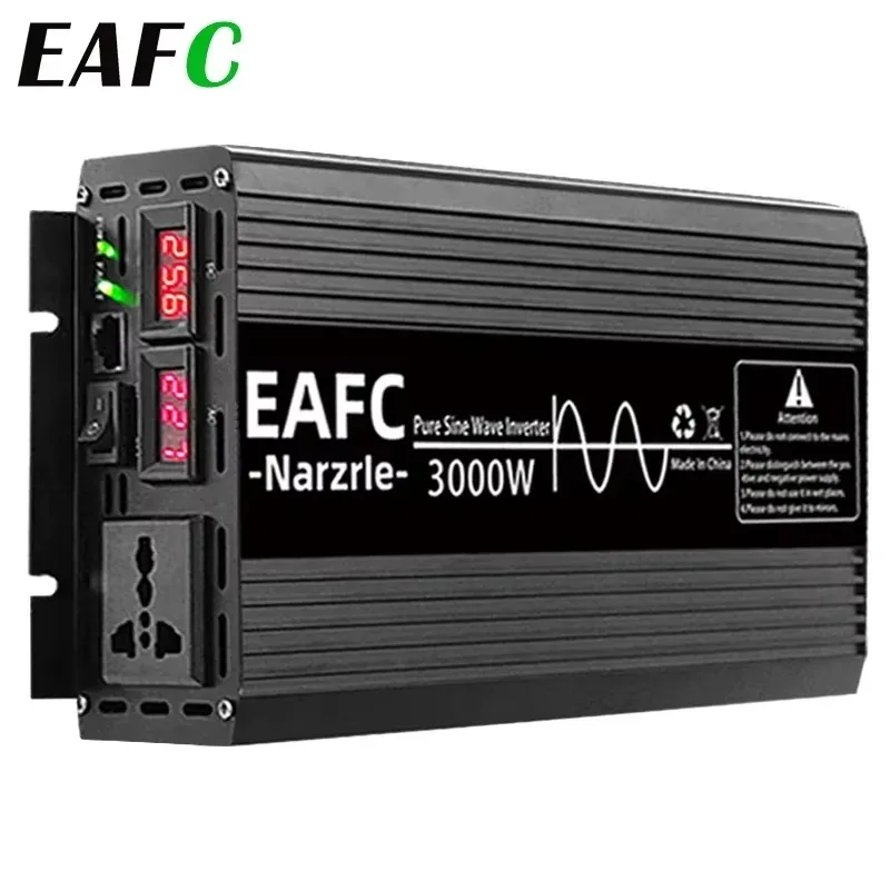 EAFC Car Inverter 4000W 3000W 2000W Power Pure Sine Wave Inverter 