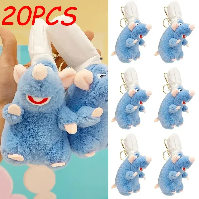 Plush Toys Pop Keychain Toys Popular Plush Cooking Ratatouille Golden Key Pendant Doll Cartoon Cute Keychain Backpack Pendant Car Bedroom Decoration Gift