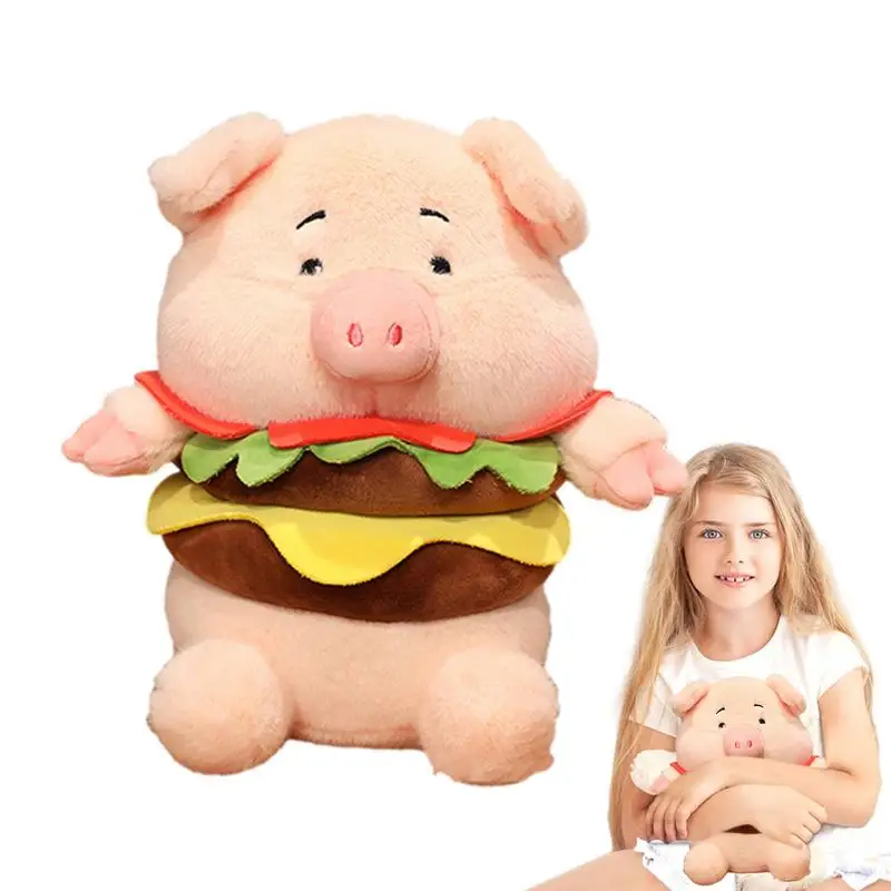 

Игрушка плюшевая в виде гамбургера, милая Спящая игрушка-компаньон, кукла для дома, декор для комнаты, праздника, дня рождения, для детей