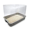ABKW-Cat Litter Box Pee Shields, High Sided Litter Box Splash Guard, Seamless Urine Leakage Enclosure For Open Top Litter Pan 3