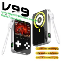 New 5000mah Magnetic Wireless Charger Powerbank For iPhone 16 15 Phone Backup Battery Power Bank with 1500 Game Console - Image 2