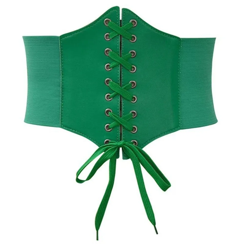 Wide Corset Waist Belt Elastic Design Slimming Waistband Strap Decorative External Wear Waist Cover For Women Lady Girl Bridal